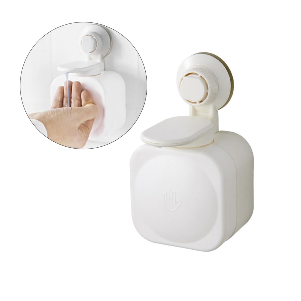 SOESFOUFU Toiletries Container Wall-Mounted Shampoo Dispenser Empty Shampoo Bottle Foaming Pump Dispenser Refillable Emulsion