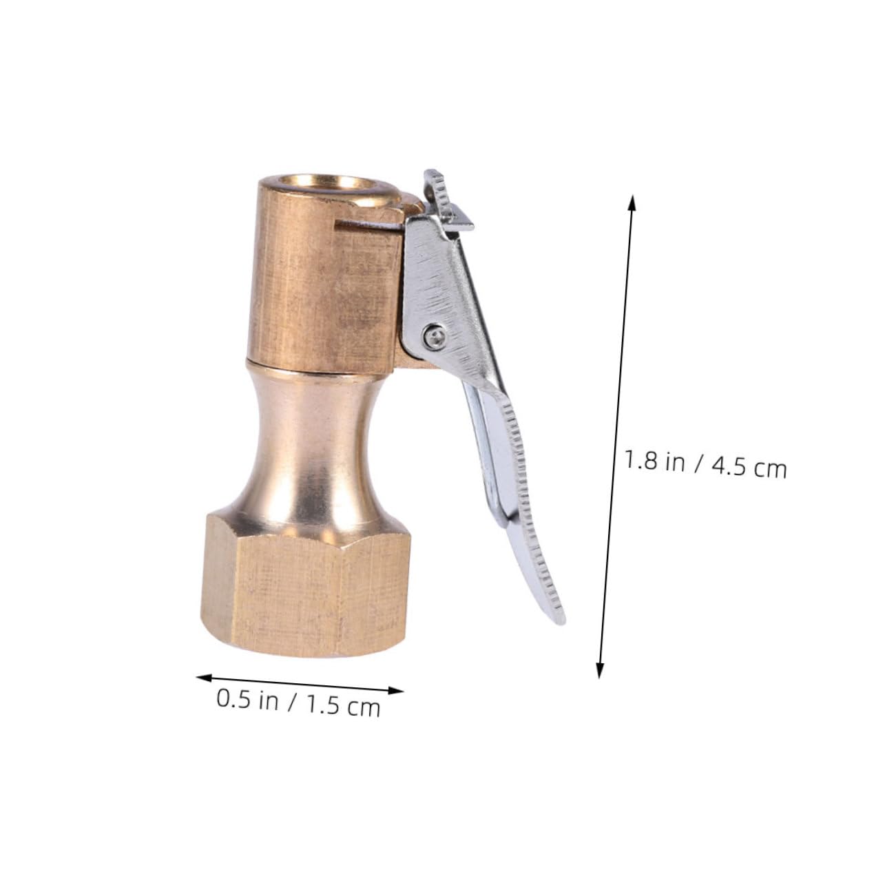 SEWOART Tire Air Chuck with Clip Adapter Locking Design for Tire Inflator Nozzle Easy Connect Air Compressor Accessory for Cars Trucks and Motorcycles Portable and User Friendly