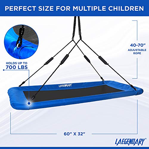 LÆGENDARY Saucer Swing for Kids and Adults - 60 Inch Round Tree Swing for Outdoor