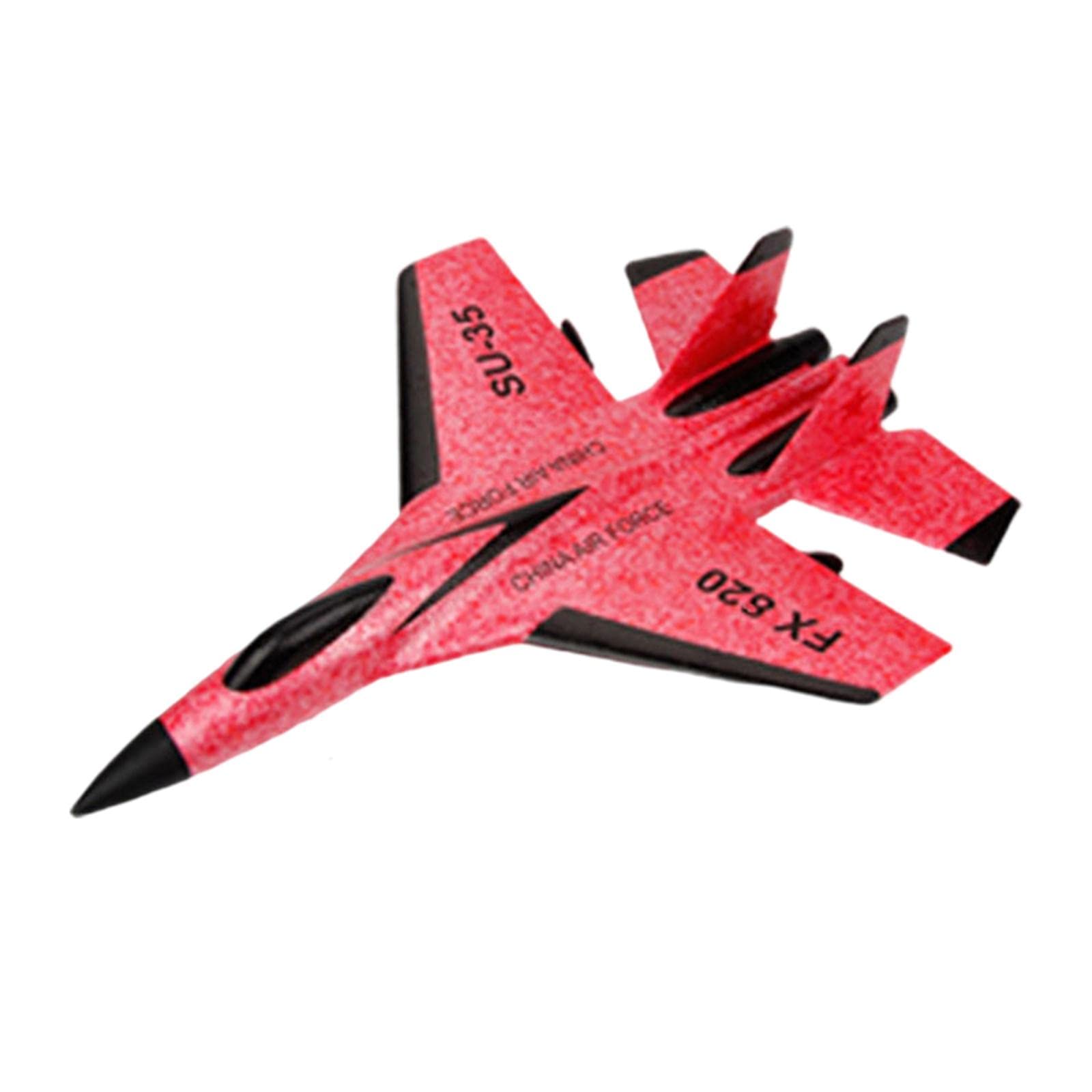 Avión Teledirigido Avión Foam RC Planeador Control Remoto Fijas Fácil Manejo Material Resistente Ideal para Principiantes, batería roja 2