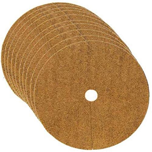 10 Pcs Kokos Mulchscheibe Winterschutz Pflanzenschutz Abdeckscheibe Frostschutz Kälteschutz Für Bäume Und Pflanzen,Mulch Für Pflanzen,Garden Gartenzubehör,winterschutz Für Kübelpflanzen Topf/Palmen Cover
