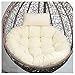 MNBVH Cuscino per Poltrona Sospesa, Cuscino per Sedile Sospeso in Vimini e Rattan, Lavabile Cuscini per Sedie a Uovo, Spessi Cuscino per Sedia da Appendere per Patio Esterno Interno Patio Giardino