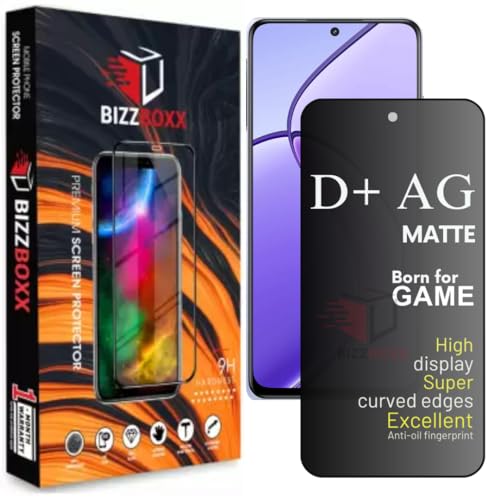 Image of Realme 12 5G | 12x | 11 | 11x D+ AG Matte Tempered Glass Screen Guard Protector Anti-Fingerprint Gaming Special With Camera Cut - Pack of 1