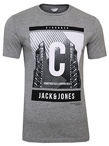 JACK & JONES ( Expanse Tee Light Grey XL