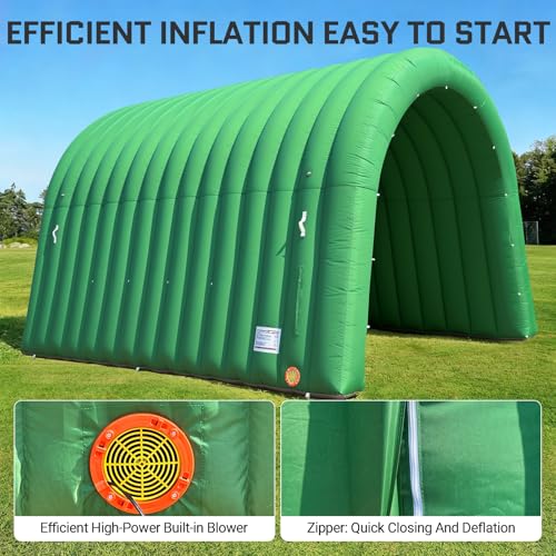 Image of OZIS 16Ft Inflatable Tunnel Entrance Sports with Installed Blower Inflatable Football Tunnel Tent Entryway for Business Advertising Event Exhibition Promotion(16x10x10Ft)