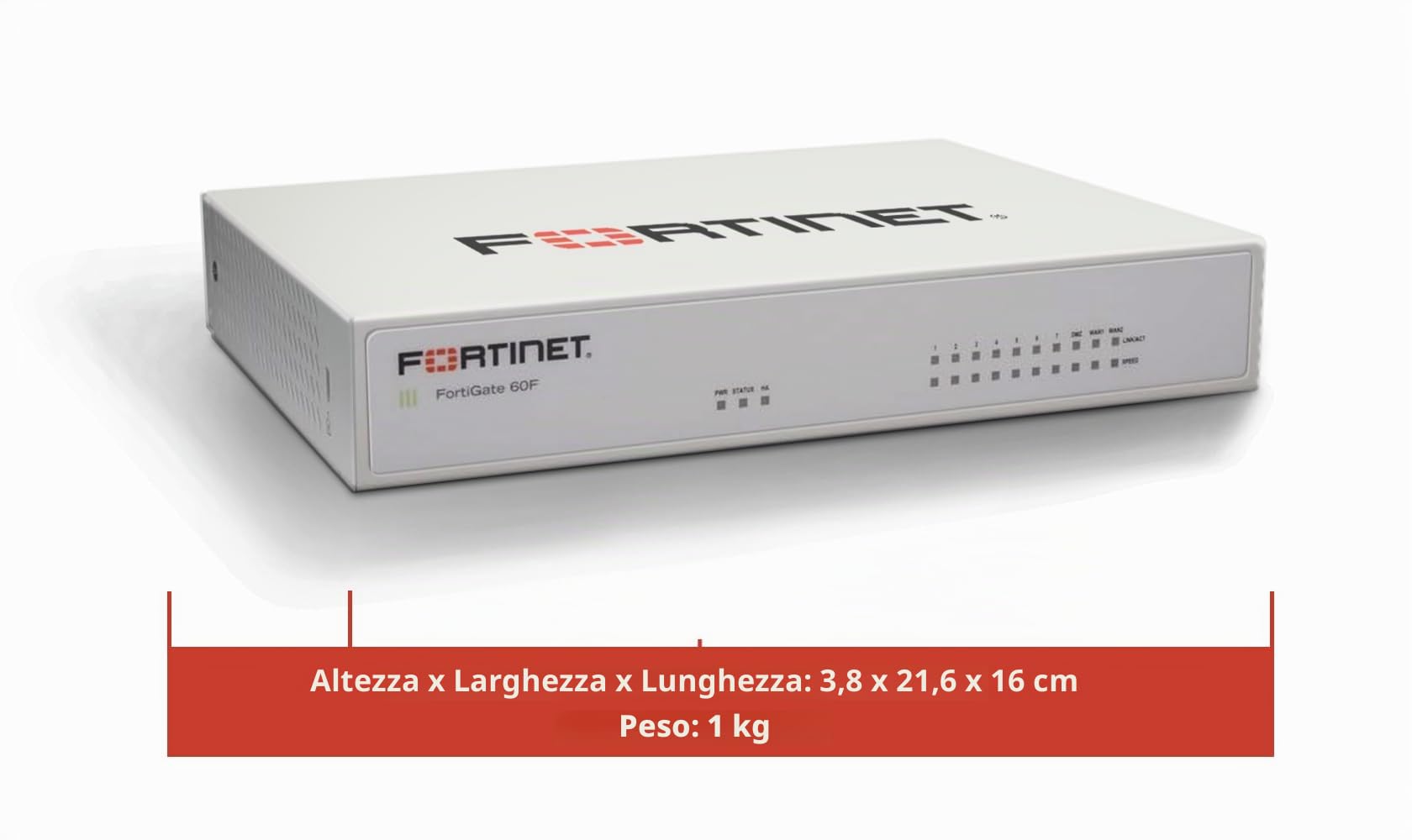 Fortinet Hardware FortiGate 60F - Protezione e sicurezza del firewall di nuova generazione