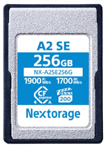 Nextorage Japan CFexpress 4.0 Type A 256GB Memory Card VPG200 Sony Camera Compatible Max Write Speed 1700MB/s Max Read Speed 1900MB/s NX-A2SE256G