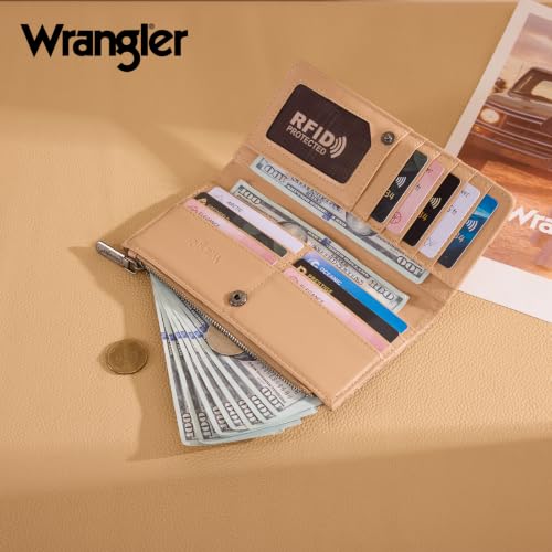 Image of X Wrangler Wallets Women Western Bifold Credit Card Holder Wallet