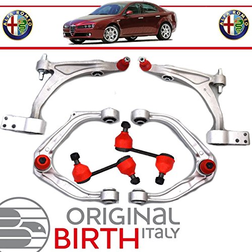 KIT 4 BRACCI ANTERIORI SUP E INF + 2 BIELLETTE BIRTH ALFA 159 1.9 JTDM 16V / 2.4 JTDM / 1.9 JTS / 3.2 JTS