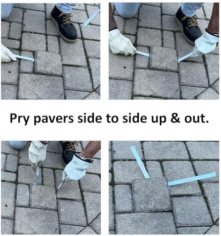 Miniatura 5 de Keyfit Tools Extractor de pavimentación PRO de 9 pulgadas, grado de contratista 4140, de acero templado y con raspador de juntas, micro dientes y