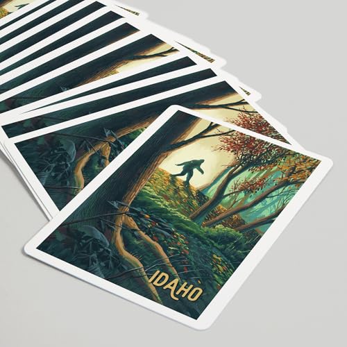 Lantern Press Idaho Wanderer Bigfoot Juego de 52 Cartas miniatura 5