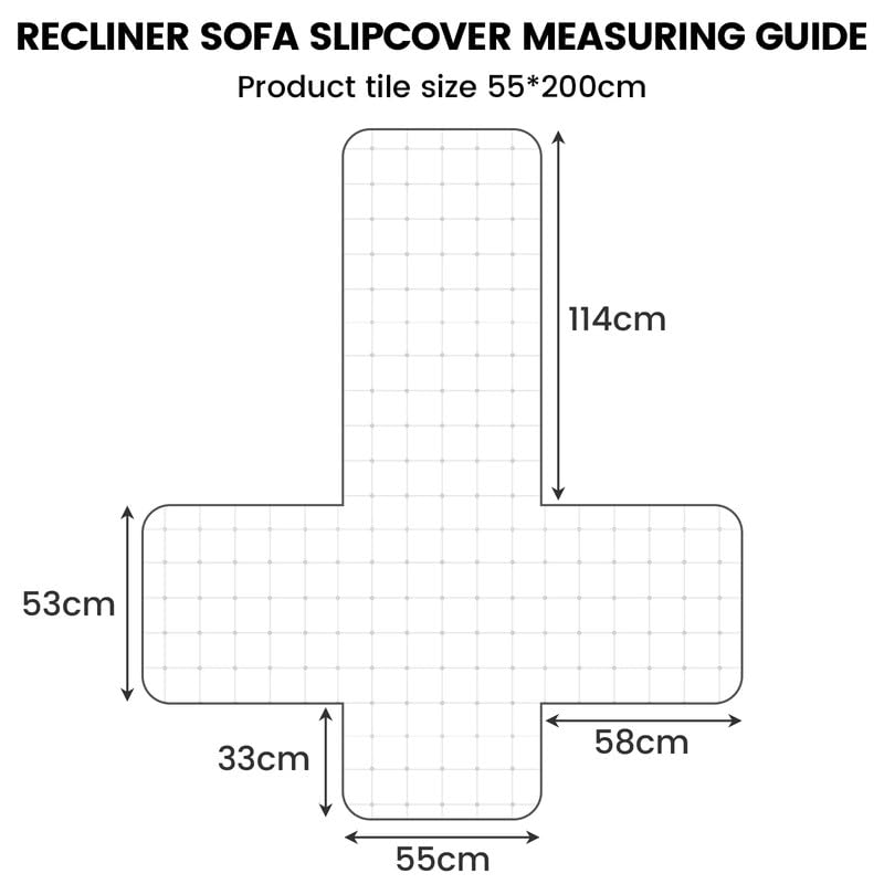 Recliner Chair Cover Armchair Non-Slip Lazy Boy Recliner Chair Slipcover Washable Furniture Protector with Elastic Straps for Living Room Pets and Kids