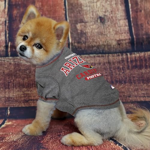 Image of NFL Arizona Cardinals Dog T-Shirt for Pets, Size X-Large. Officially Licensed Pet Shirt with Team Logo, Soft Stretchable Comfort Fit Apparel for Dogs & Cats