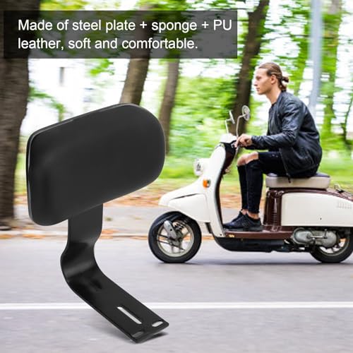 Support de Dossier de Vélo, Dossier de Siège de Passager Arrière de Vélo électrique avec Support en Métal Support Arrière de Repos de Sécurité pour Vélo électrique