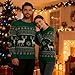 Christmas Family Matching Sweaters Ugly Knit Long Sleeve Crew Neck Pullover Xmas Holiday Knitwear for Kids Adults (Men, Green, L)