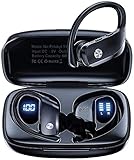  Kabellose Ohrhörer, Bluetooth 5.0 Laufen Kopfhörer Premium Tiefer Bass In-Ear Kopfhörer 48H Spielzeit mit Ladebox für Sport Laufen Fitnessstudio Training (2021 Upgraded)