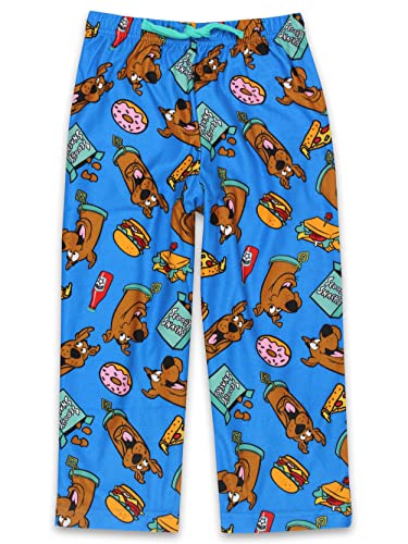 Scooby-Doo Scooby Snacks Kids Flannel Lounge Pajama Pants (Blue, 4)