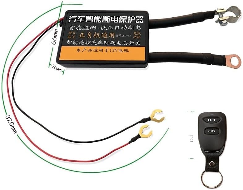 2 Remote Control Automatic Universal Integrated 12v Car Battery Disconnect Cut Off Isolator Master Switches