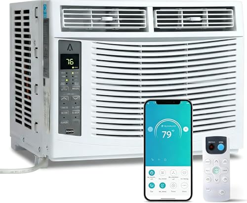 6,000 BTU WiFi Window Air Conditioner for Small Rooms