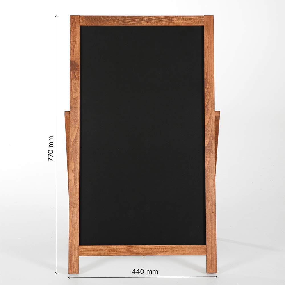 cabde madera vintage para clientes Escaparate de madera | Escaparate publicitario con carteles de madera maciza de haya certificada | Superficie de escritura 44 x 77 cm