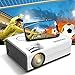 ENUOSUMA Mini Beamer, Heimkino LED Beamer, Tragbarer Projektor, Unterstützt 1080P Full HD , 130" Display, Eingebaute HiFi Lautsprecher, Video Beamer Kompatibel mit HDMI/AV/USB/Fire TV Stick
