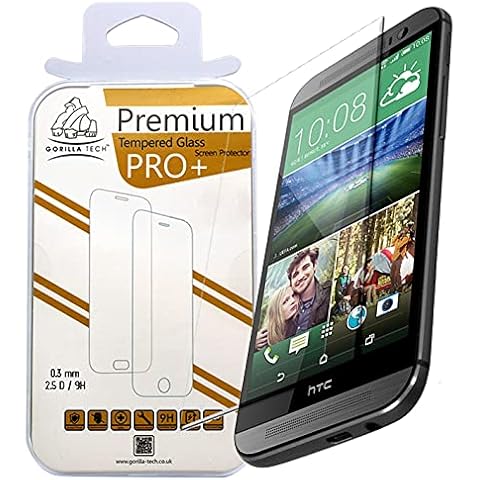 Gorilla Tech Tempered Glass Protector for HTC One M7 Cover