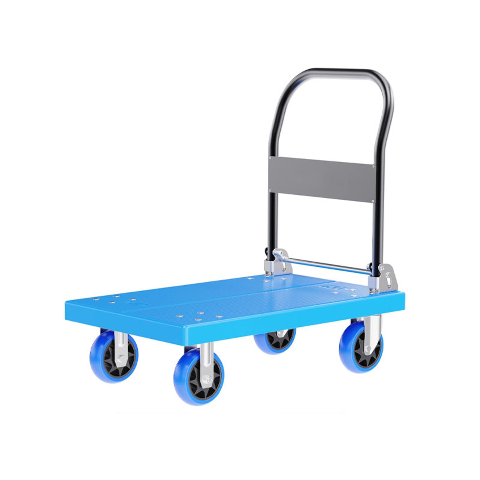 Chariot de manutention plateforme pliable 376kg pour transport charges lourdes