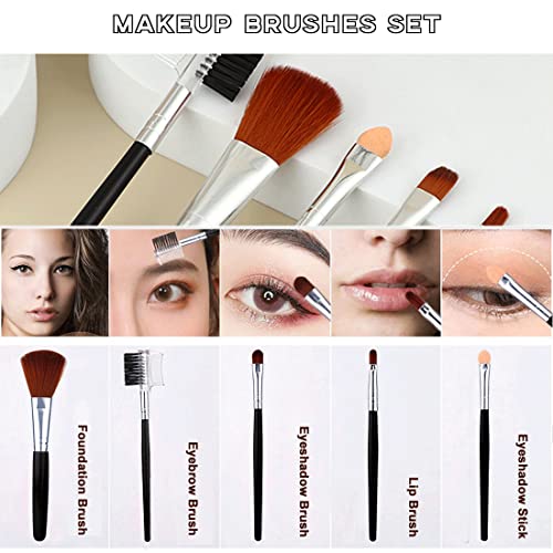 All-in-One-Makeup-Kit-for-Women-Full-Kit-Includes-12-Colors-Eyeshadow-Palette-Lash-Mascara-Liquid-Eyeliner-Eyebrow-Powder-5-Pcs-Makeup-Brush-and-Cosmetic-Bag-Makeup-Gift-Set-for-Women-Teens
