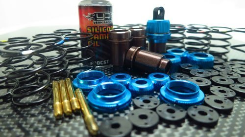 Yeah Racing Shock-Gear 55mm Damper Set for 1/10 RC Touring Car Orange #DSG-0055OR
