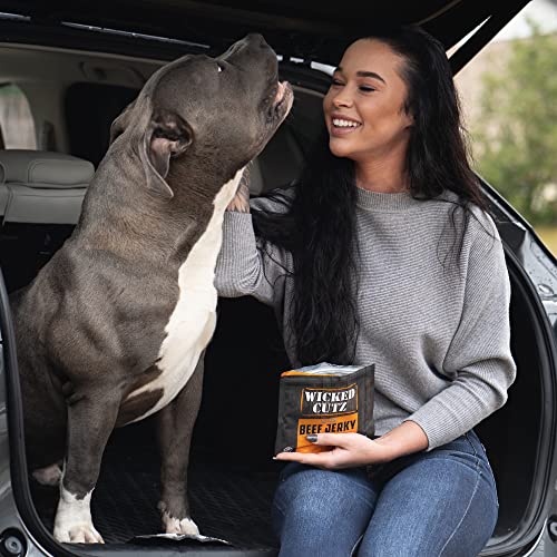 Image of Wicked Cutz Orange Teriyaki Beef Jerky, 24g Protein Per Bag, Tender & Easy to Chew Alternative to Teriyaki Beef Sticks, USA Made High Protein Carnivore Snacks (2 Bags)