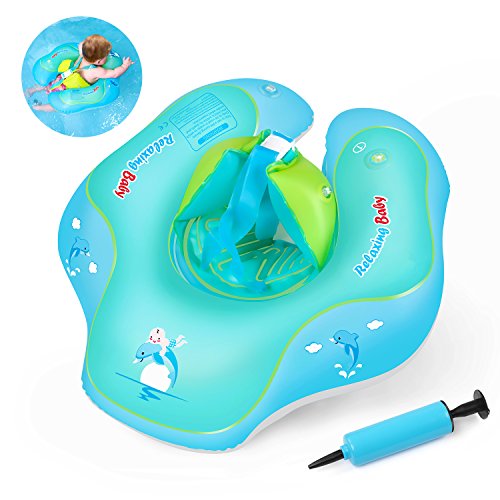 WAITIEE RO-12-Y Free Swimming Baby Inflatable U-shape Underarm Swimming Ring Baby Float for Swimming Pool