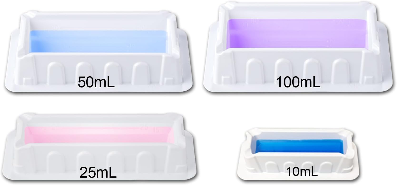MTC Bio P8010-1S Multi Channel Solution or Reagent Reservoir, 10 ml Capacity, Sterile, Individually Wrapped (Pack of 100)
