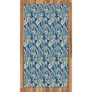 ABAKUHAUS Paisley Tapijt, Inspired Perzische, vlak Geweven Vloerkleed voor Woonkamer, Slaapkamer, Eetkamer, 80 x 150 cm…