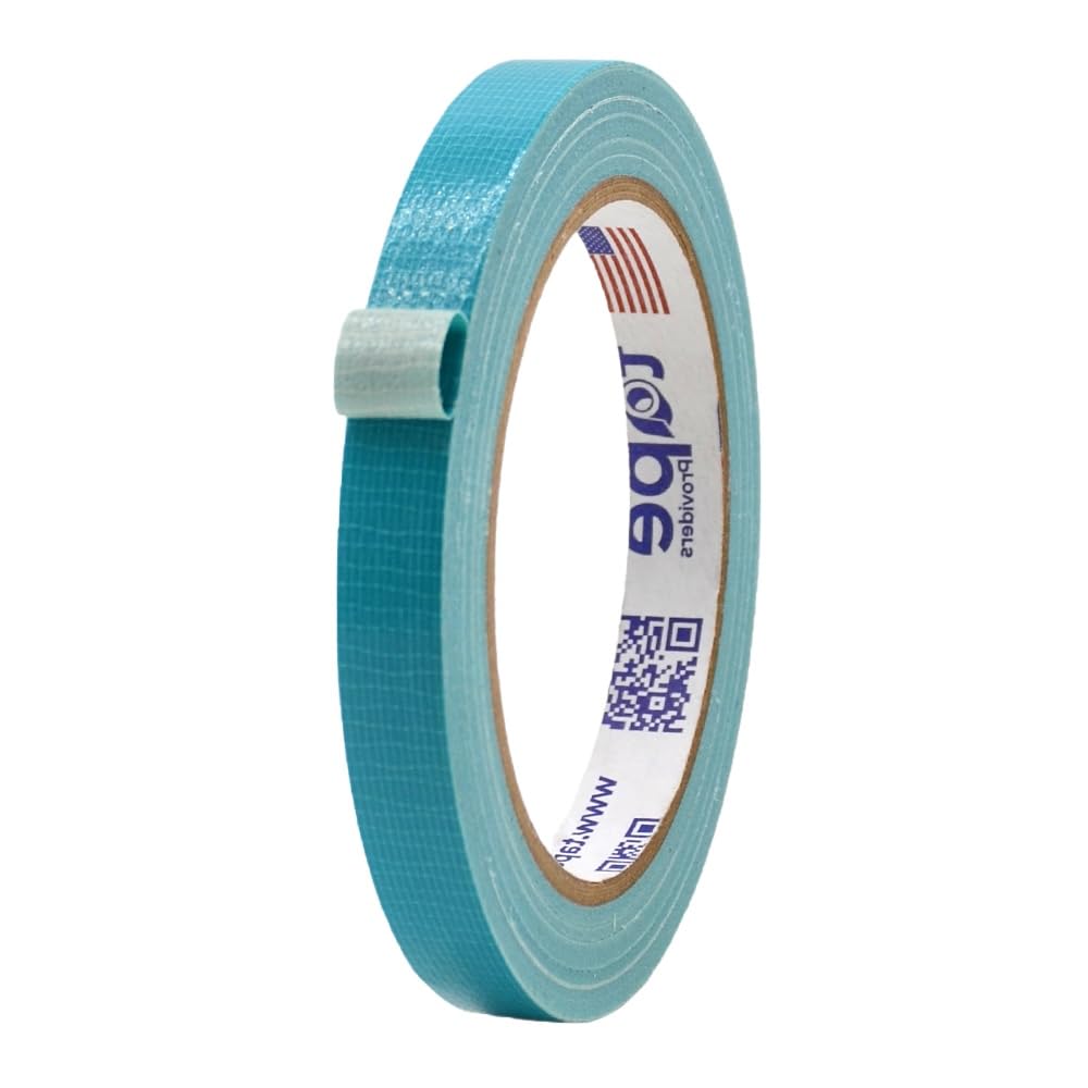 MAT Duct Tape Teal Blue Industrial Grade, 1/2 inch x 60 ft. Waterproof, UV Resistant for Crafts, Home Improvement, Repairs, & Projects