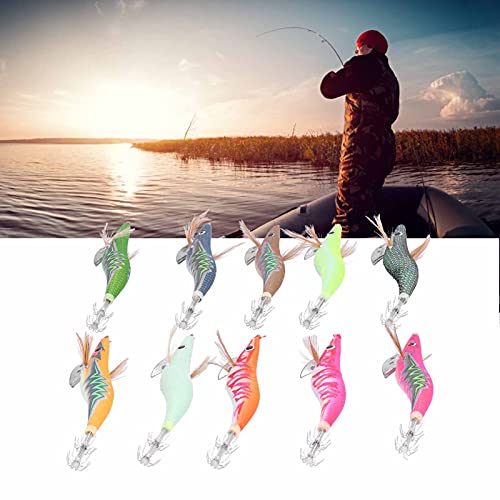 jshanmei Lichtgevende, Lichtgevende Meerdere Inktvis Jig Flexibel met Scherpere Haak Tip voor Zoutwater Octopus Inktvis voor Zoutwater Vissen - Image 6