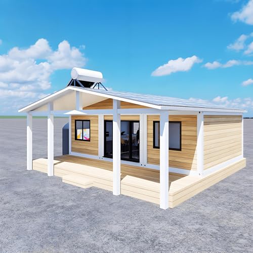 Prefab Modular Tiny Home with Solar Panel & Water System – 20ft/40ft Expandable Container House, Fully Equipped Kitchen & Bathroom, Portable and Sustainable Living for Adults - Image 4