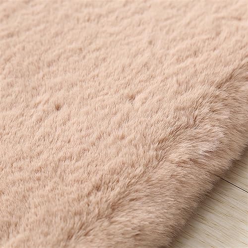 Alfombra de piel sintética de conejo súper suave de 200 x 300 cm, funda de piel sintética para silla y sofá, alfombra de piel sintética para decoración acogedora del hogar, manta de sofá de lujo