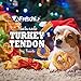 Afreschi Turkey Tendon Dog Treats for Signature Series, All Natural Human Grade Puppy Chew, Turkey Sourced from USA, Hypoallergenic, Rawhide Alternative, 2 Units/Pack Ring (Medium)