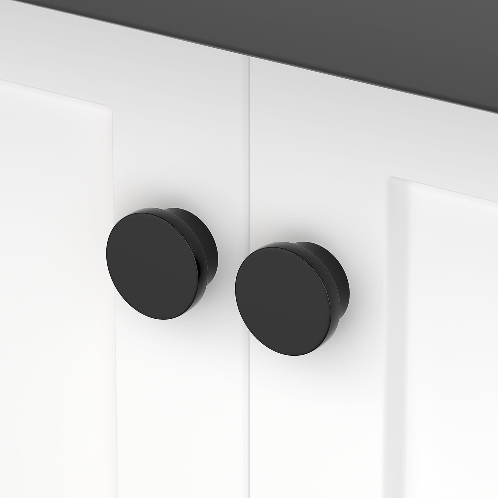 Goldenwarm 20 pezzi pomelli per armadio in stile vintage, pomelli per cassetti, knauf per armadio, maniglie per porte nere