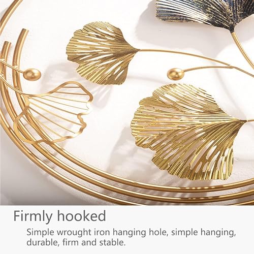 Kileli 3D Ginkgo Leaf Metal Wall Art Home Decor Decorative Metal Wall-Mounted Sculpture thumb #4