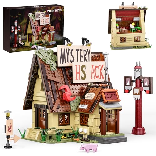 Gravity Fall House Building Sets,Mystery House Building Toys,Compatible with Lego,Collectible & Buildable Fun Model Toys, Collection Gift for 6+ Boys Girls Adults and TV Fans(965 PCS)