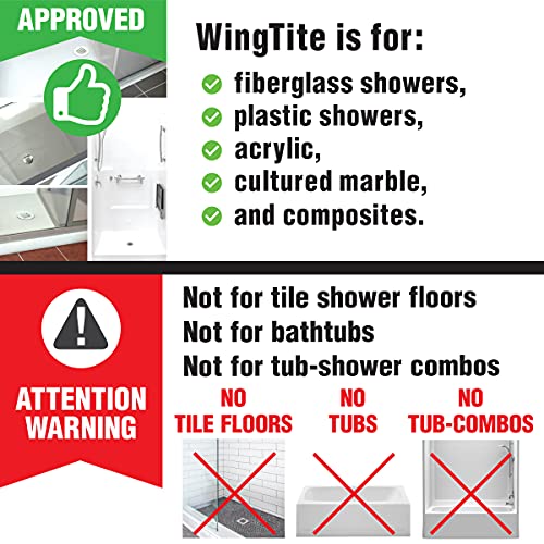 Wingtite Shower Drain Replacement, Installs Entirely From The Top, Chrome #TOP1