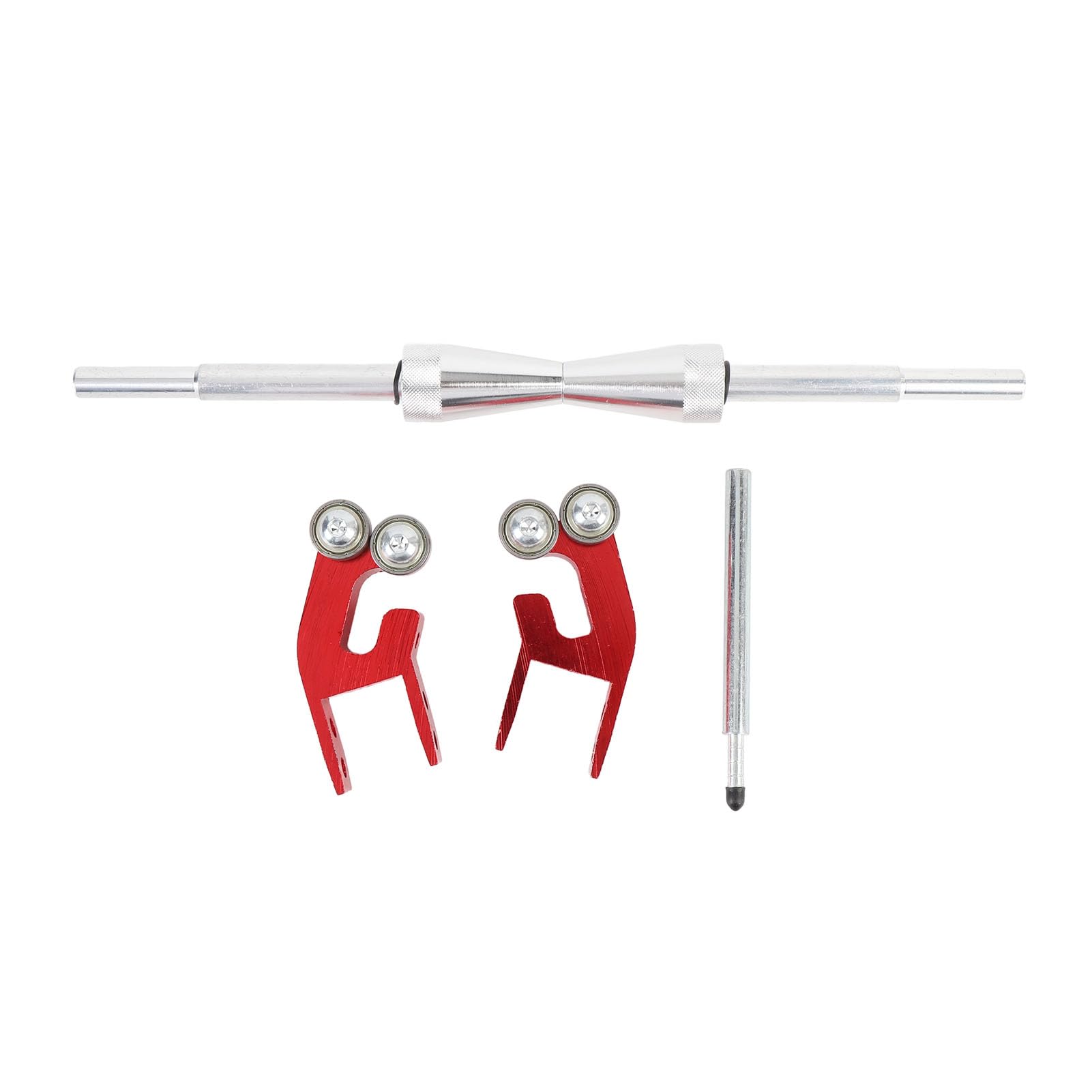 Jiawu Soporte para Equilibrador de Ruedas de Motocicleta, Soporte Plegable Portátil para Alineación de Neumáticos con Conos de Centrado Ajustables, Equilibrador de Llantas Resistente para Moto