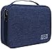 OliviaLiving Electronics Organizer, Jelly Comb Electronic Accessories Cable Organizer Bag Waterproof Travel Cable Storage Bag for Charging Cable, Power Bank, iPad, Navy Blue