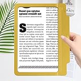 Loupe Das ganzseitige Lupe mit licht, 4X große und leselupe brillabaster und 36 voll aufgeleuchtete led-lampen bieten disziplinierte stromblitze lesehilfe für senioren behinderte und ältere Menschen