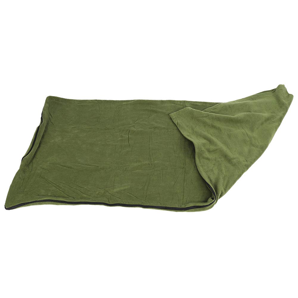 MAGT Sac De Couchage en Laine Polaire, Doublure De Sac De Couchage À Glissière Anti-Peluches en Laine Polaire Chaude Et Confortable pour Adultes Et Enfants Camping en Plein Air Randonnée Voyager