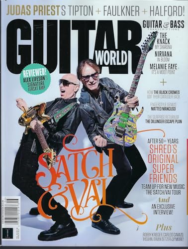 Cowboys & Indians Guitar World Magazine June 2024 Satch & Vai cover