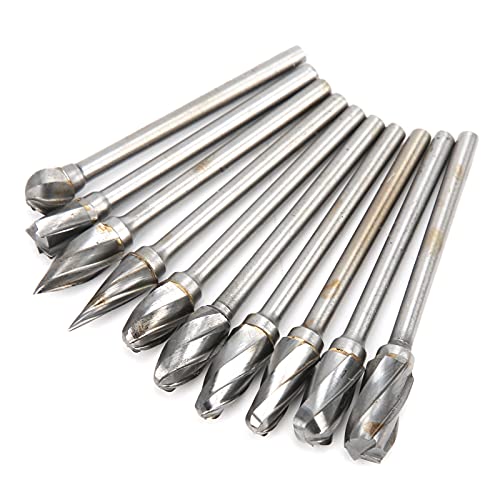 10 Piezas Fresas de Carburo de Tungsteno para Mecanizado miniatura 3