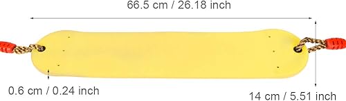 Miniatura 2 de Columpio de tablero de EVA, asiento de columpio suave y ajustable con cuerda para niños, silla de columpio colgante de fitness para patio de recreo,