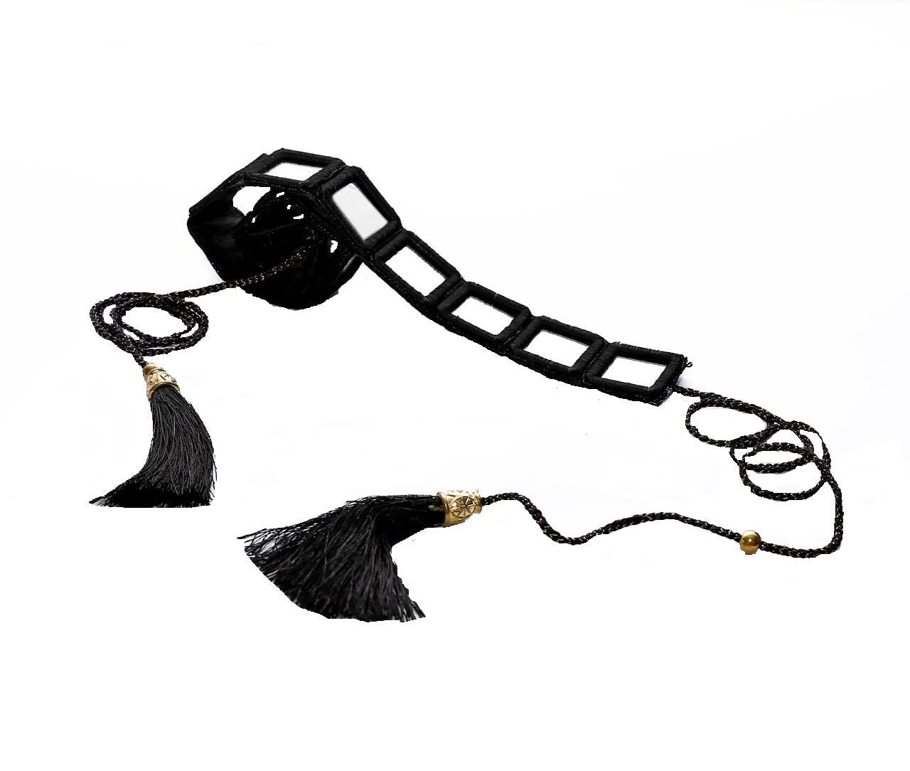 C7Gangani Square Shape Mirror WorkCloth Fashion Kamarband For Women And Girls (Waist Belt and Belly Chain)-image-36